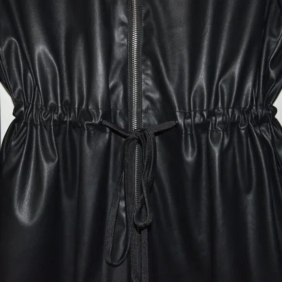 Bernardo Black Vegan Leather Jacket, Size Small - NWT - Picture 4 of 13